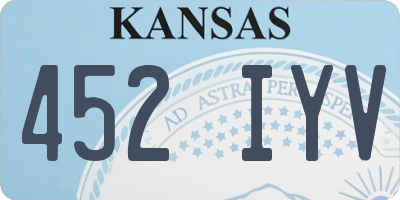 KS license plate 452IYV