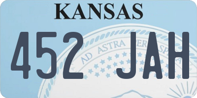 KS license plate 452JAH