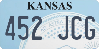 KS license plate 452JCG