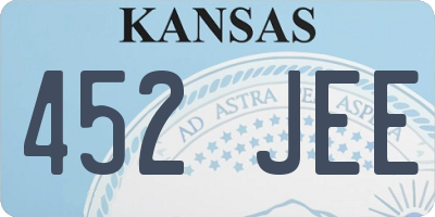 KS license plate 452JEE