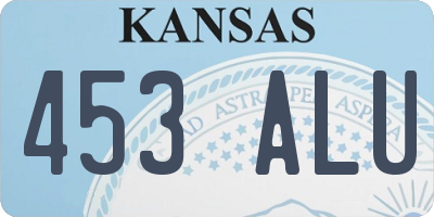 KS license plate 453ALU