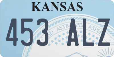KS license plate 453ALZ