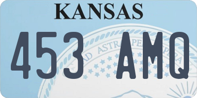 KS license plate 453AMQ
