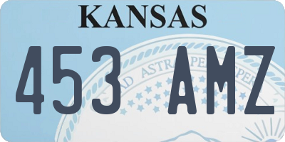 KS license plate 453AMZ