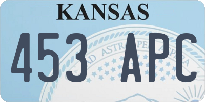 KS license plate 453APC
