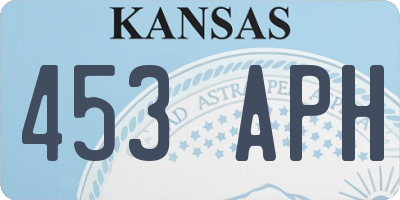 KS license plate 453APH