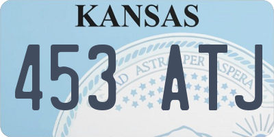 KS license plate 453ATJ