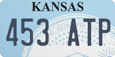 KS license plate 453ATP