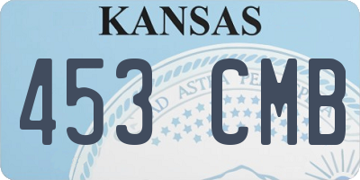 KS license plate 453CMB