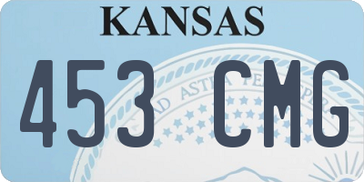 KS license plate 453CMG
