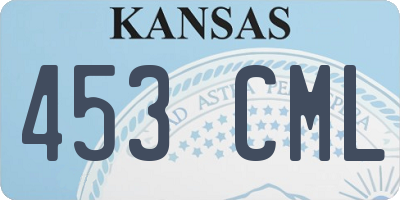 KS license plate 453CML