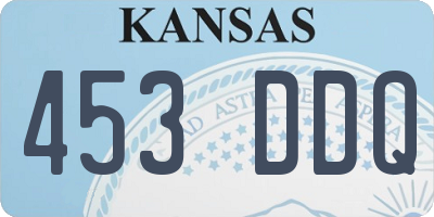 KS license plate 453DDQ