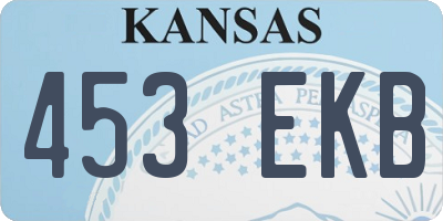 KS license plate 453EKB
