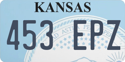 KS license plate 453EPZ
