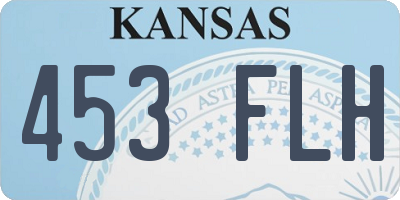KS license plate 453FLH