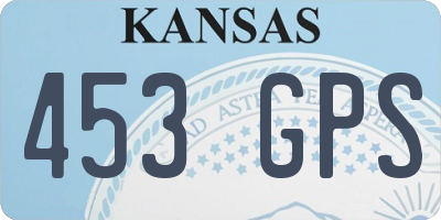 KS license plate 453GPS