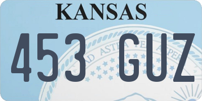 KS license plate 453GUZ