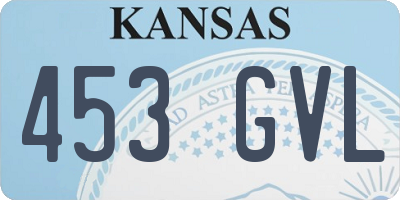 KS license plate 453GVL
