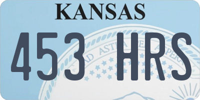 KS license plate 453HRS