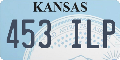 KS license plate 453ILP