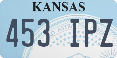 KS license plate 453IPZ