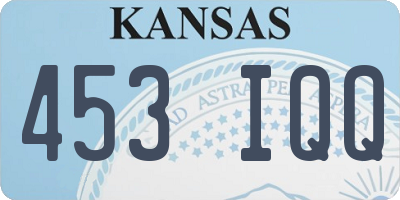 KS license plate 453IQQ