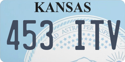 KS license plate 453ITV