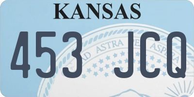 KS license plate 453JCQ