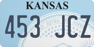 KS license plate 453JCZ