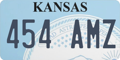 KS license plate 454AMZ