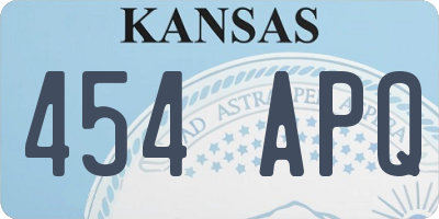 KS license plate 454APQ
