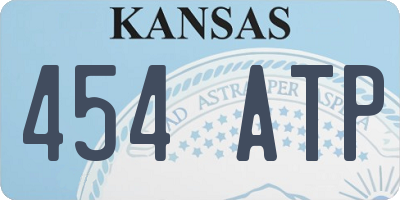 KS license plate 454ATP
