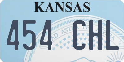 KS license plate 454CHL
