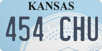 KS license plate 454CHU