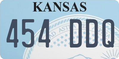 KS license plate 454DDQ