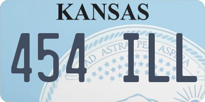 KS license plate 454ILL