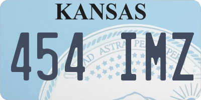 KS license plate 454IMZ
