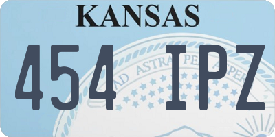 KS license plate 454IPZ