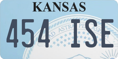 KS license plate 454ISE