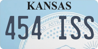 KS license plate 454ISS