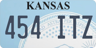 KS license plate 454ITZ