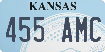 KS license plate 455AMC