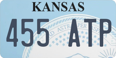 KS license plate 455ATP