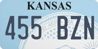 KS license plate 455BZN
