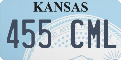 KS license plate 455CML