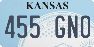 KS license plate 455GNO