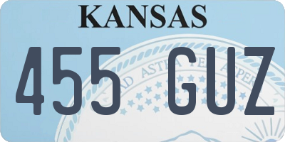 KS license plate 455GUZ