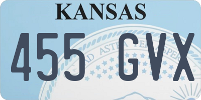 KS license plate 455GVX