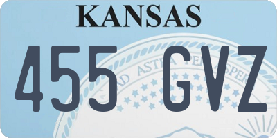 KS license plate 455GVZ