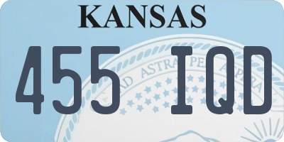 KS license plate 455IQD